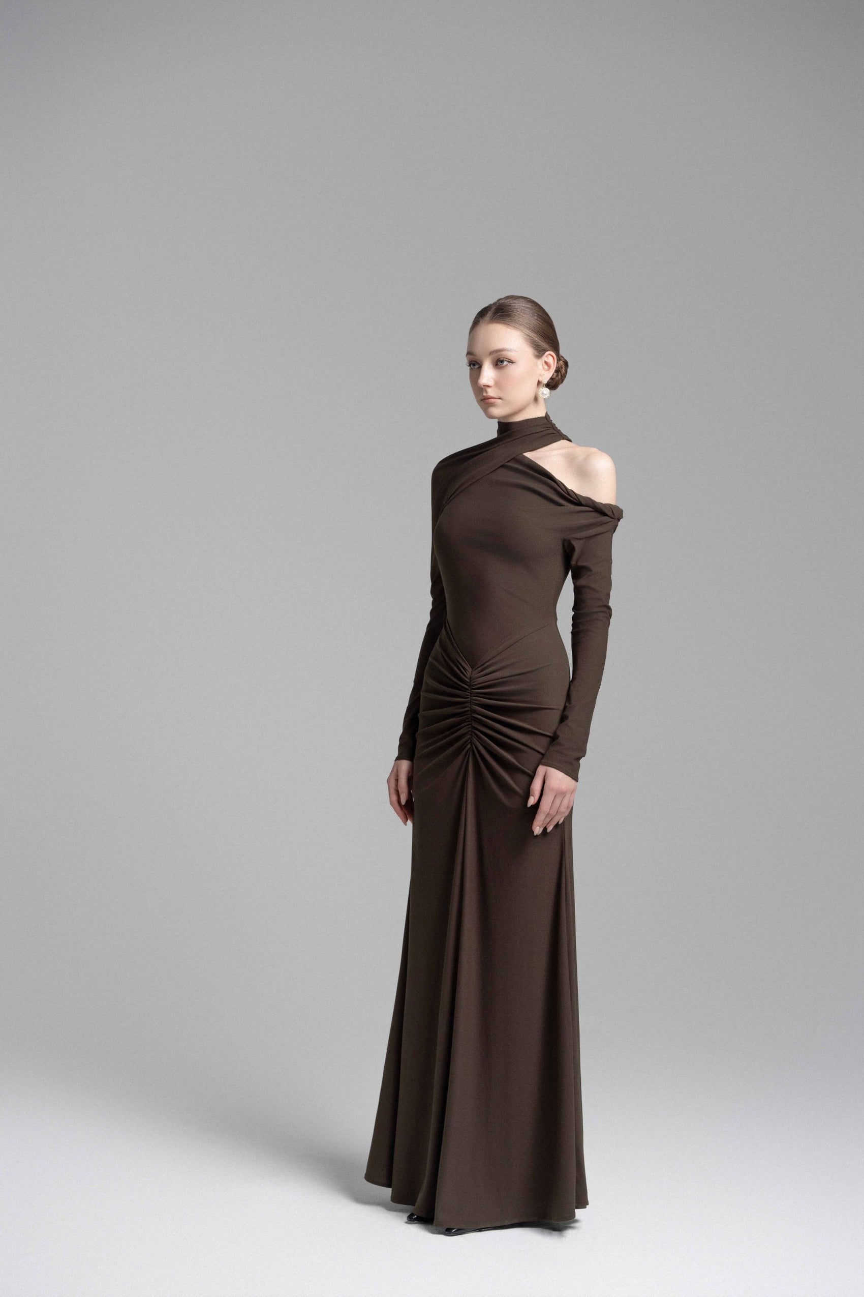 Martini Halter Draped Dress image 2