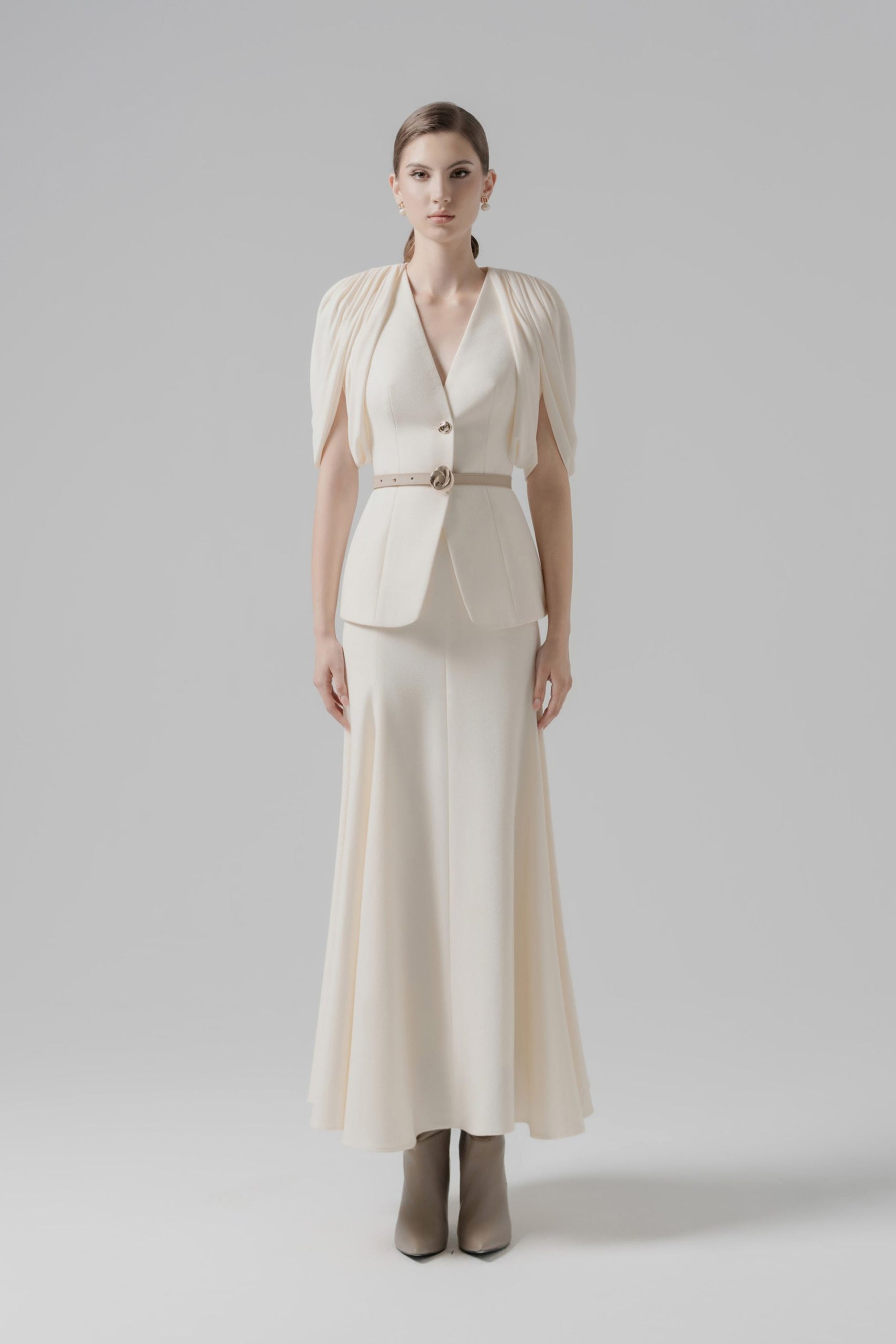 Veil Fold Blazer & Skirt image 0