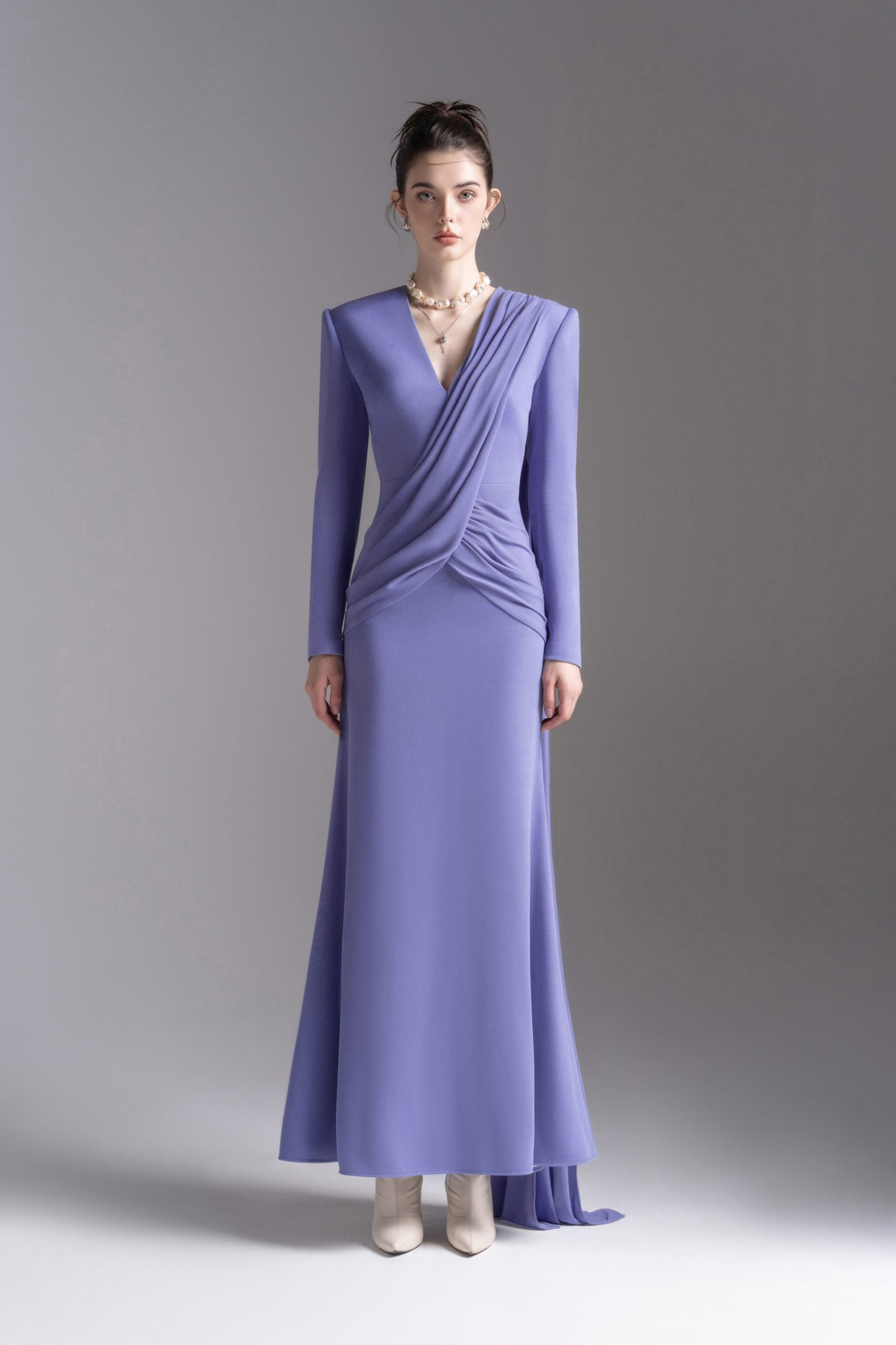 Vest Grace Gown in Dark Sky Blue image 0