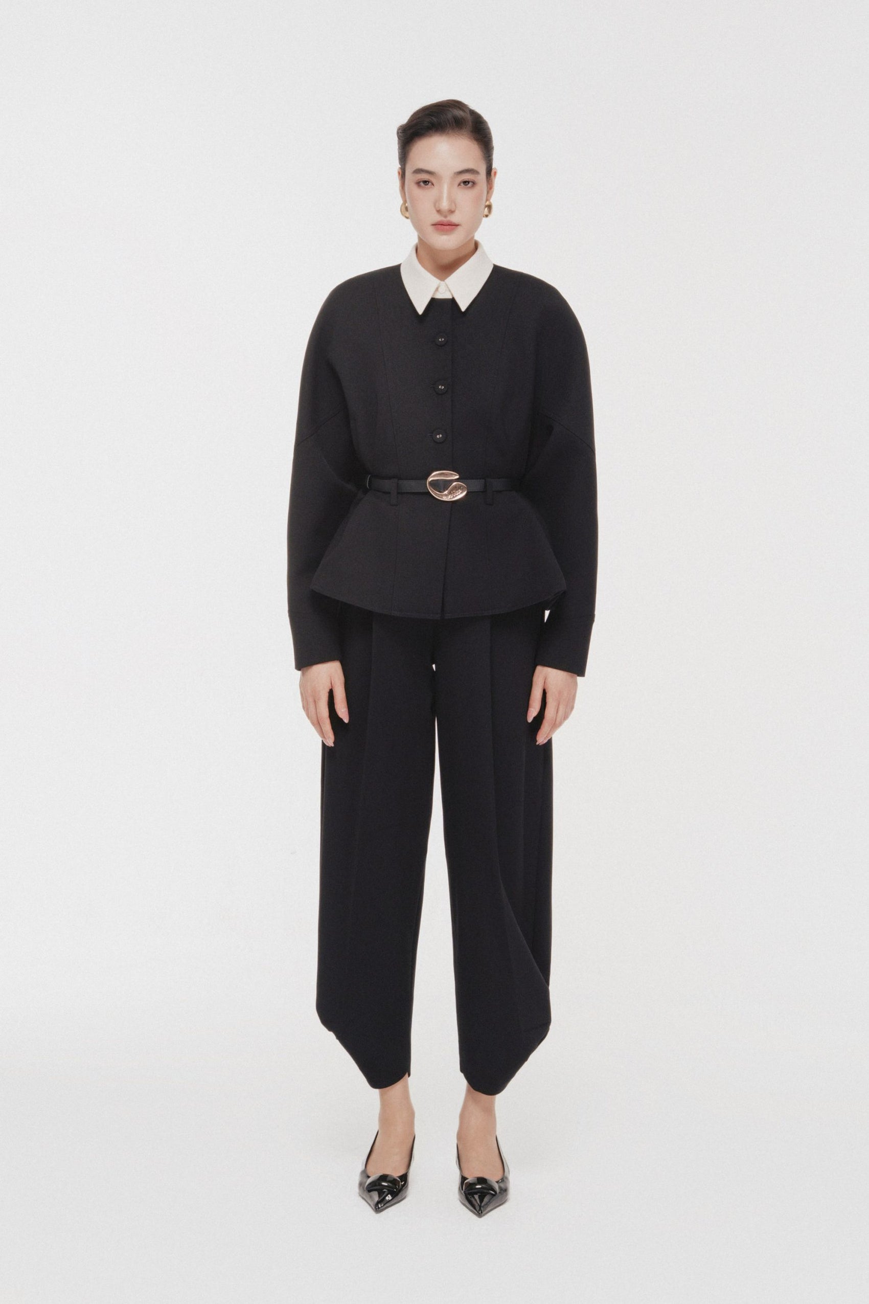 Quilted Structure Full Set in Black image 0