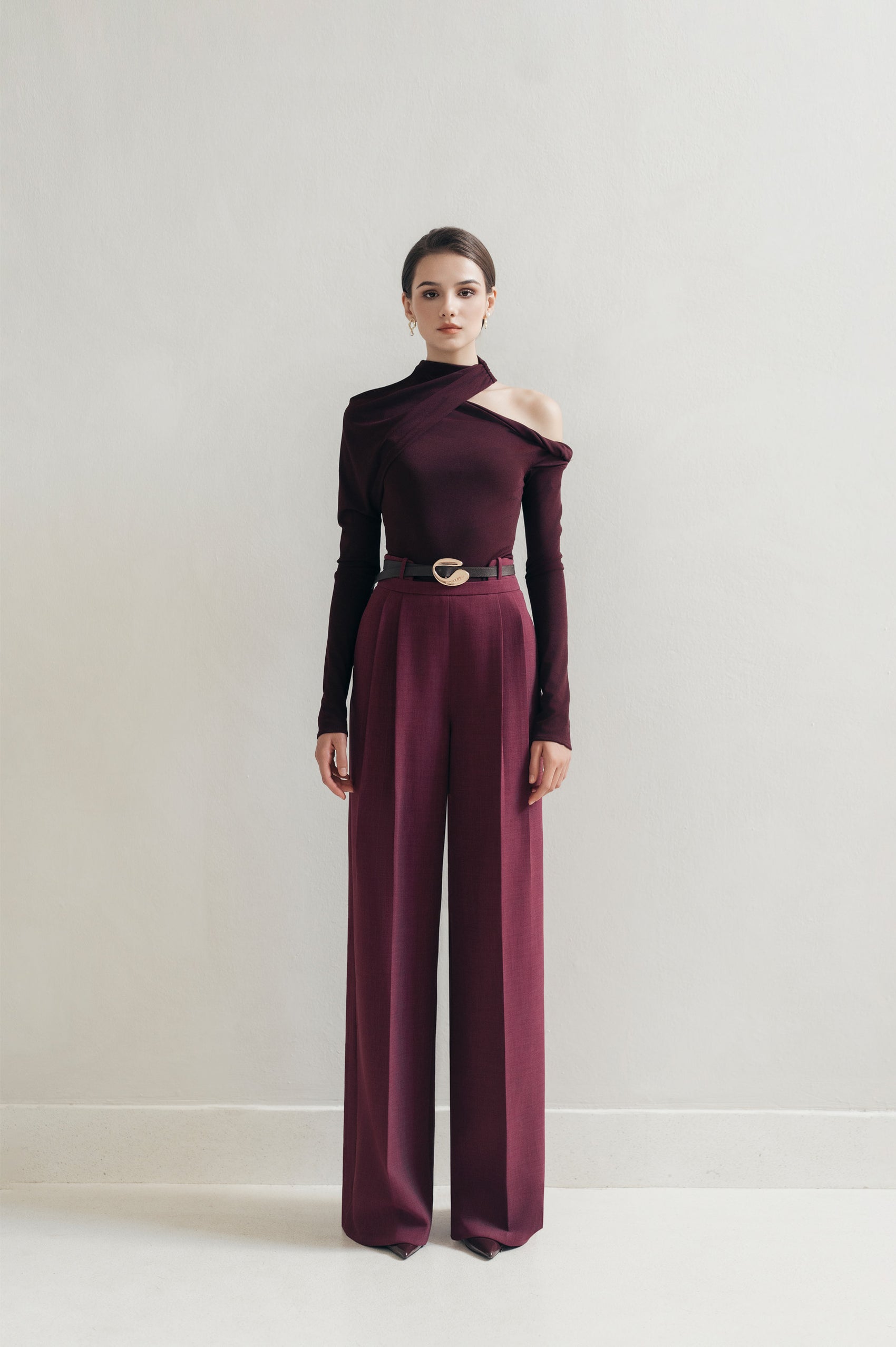 Plum Cap Trousers image 0