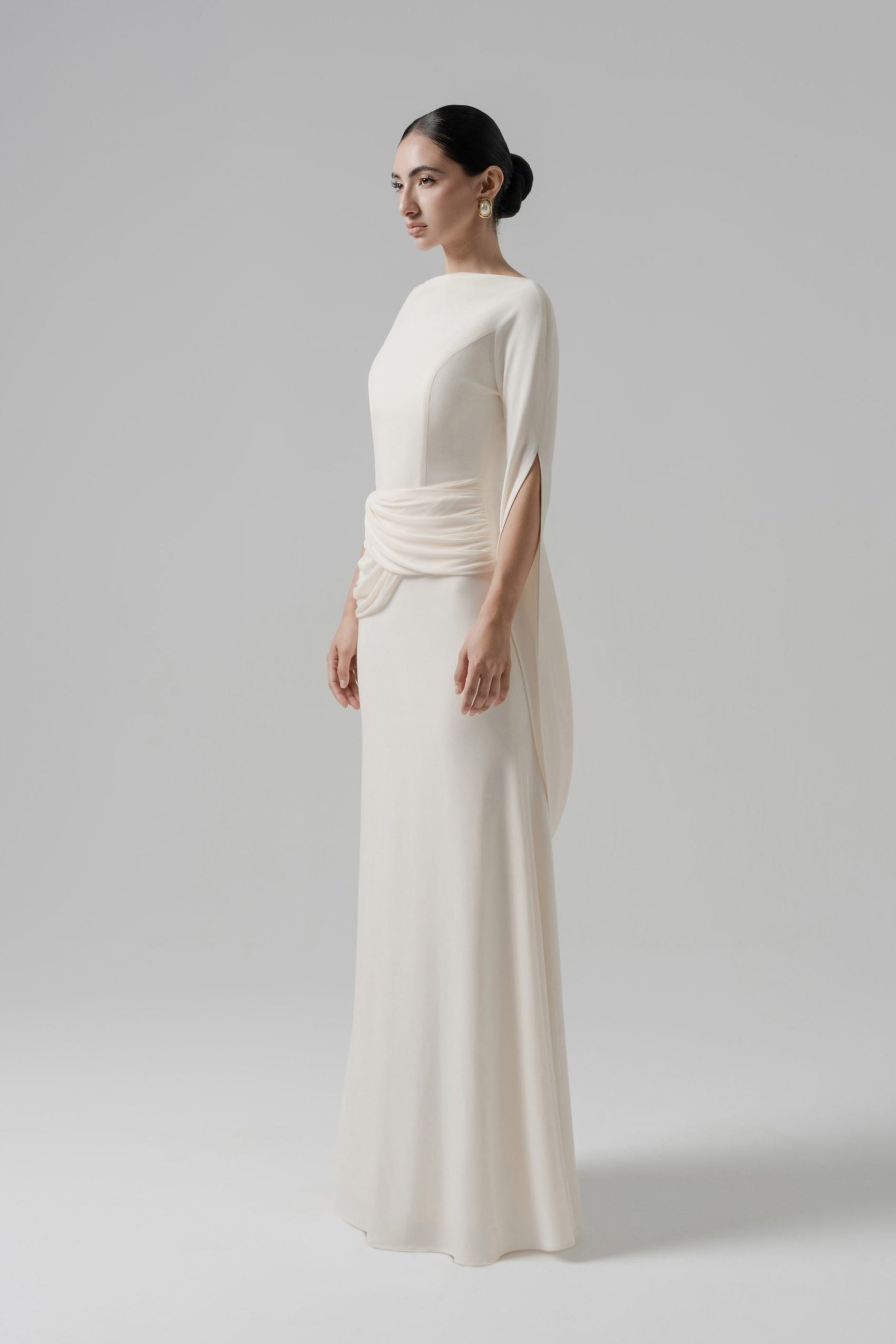 Moonlit Gaze Dress in Cream image 1