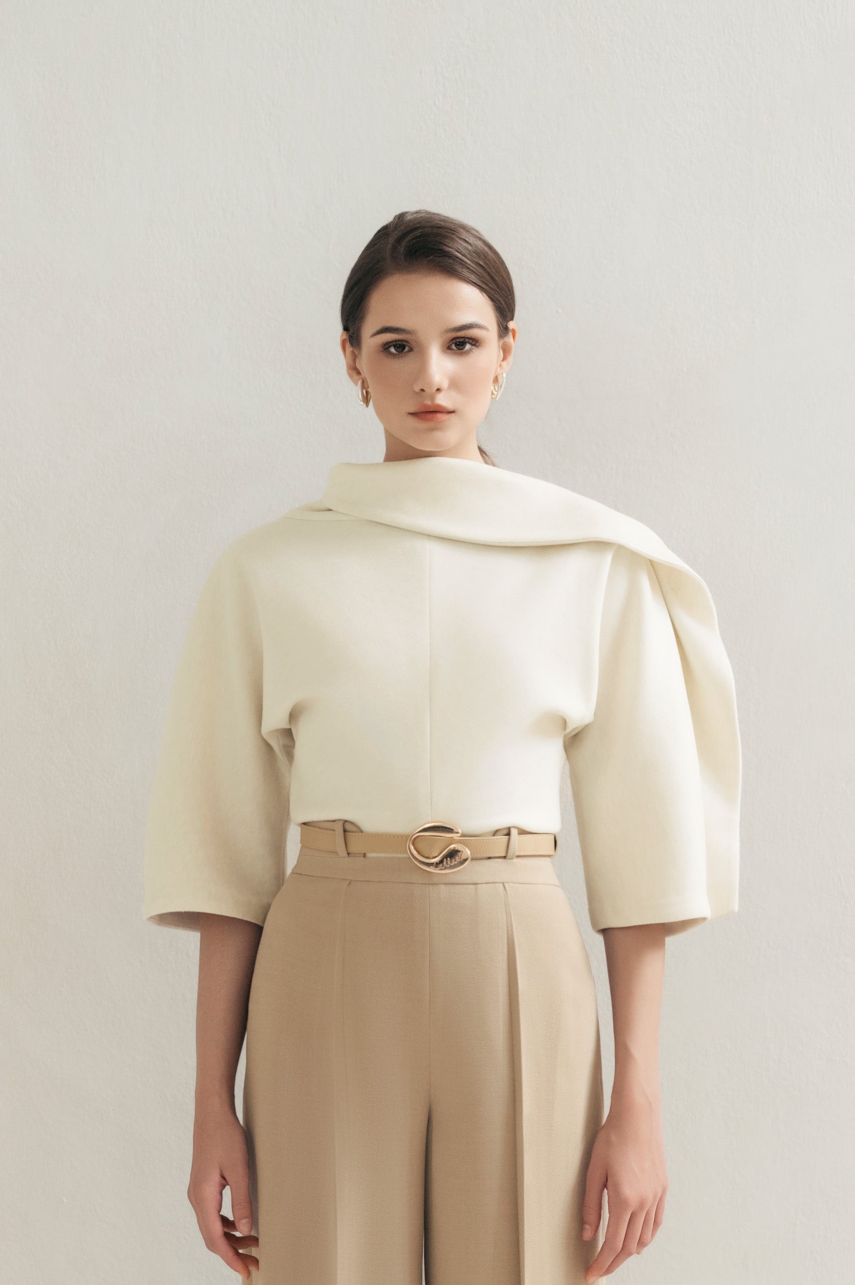 Beige Ease Blouse image 0