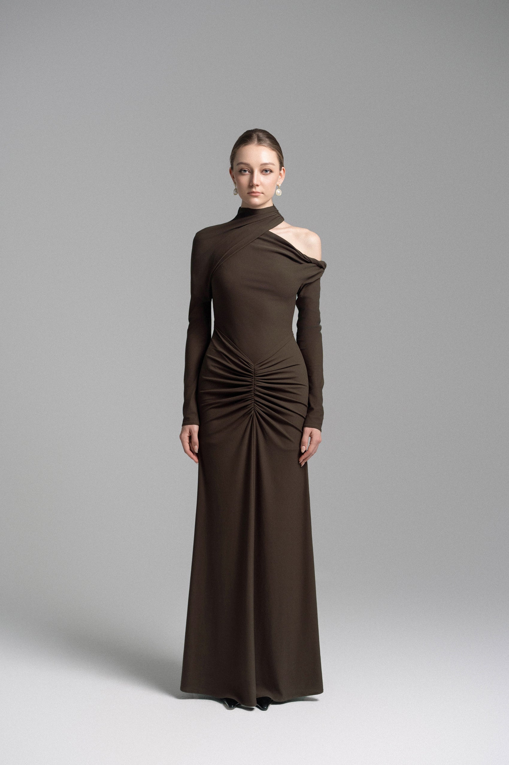 Martini Halter Draped Dress image 0