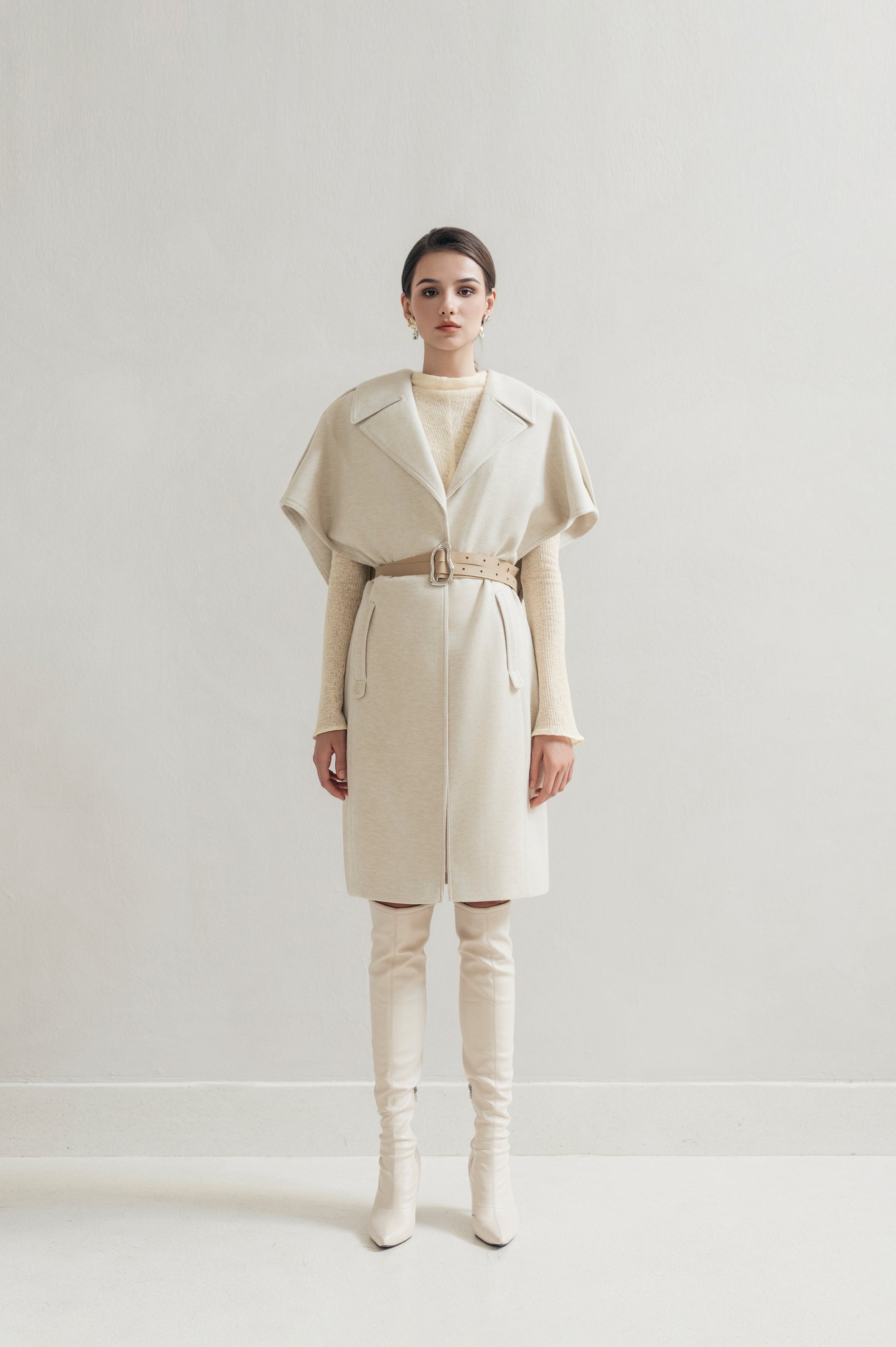 Beige Cocoon Coat image 0