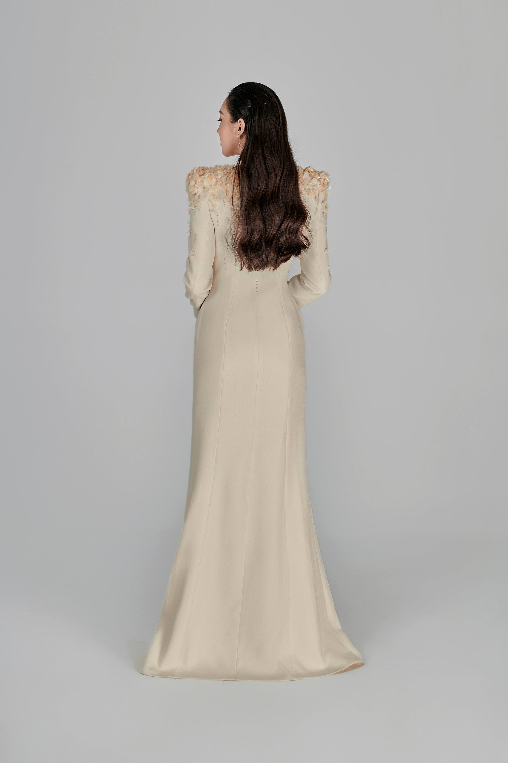 Ines Deep V-neck Gown